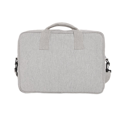Grey - Back - XD Collection Laluka Recycled Cotton Aware Laptop Bag