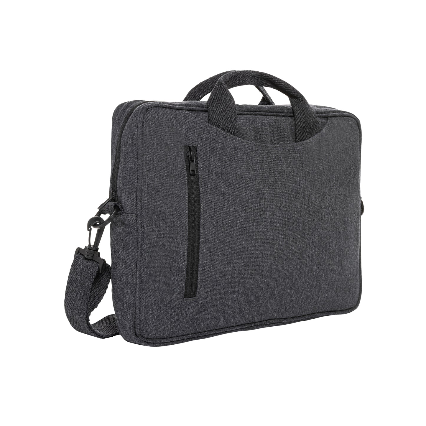 Anthracite - Front - XD Collection Laluka Recycled Cotton Aware Laptop Bag
