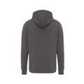 Anthracite - Back - Iqoniq Unisex Adult Rila Recycled Cotton Lightweight Hoodie