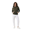 Khaki Green - Side - Iqoniq Unisex Adult Rila Recycled Cotton Lightweight Hoodie