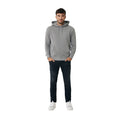 Light Heather Anthracite - Side - Iqoniq Unisex Adult Rila Recycled Cotton Lightweight Hoodie