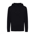 Black - Front - Iqoniq Unisex Adult Rila Recycled Cotton Lightweight Hoodie