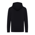 Black - Back - Iqoniq Unisex Adult Rila Recycled Cotton Lightweight Hoodie