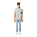 Heather Grey - Side - Iqoniq Mens Yosemite Pique Polo Shirt