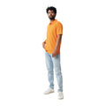Orange - Side - Iqoniq Mens Yosemite Pique Polo Shirt