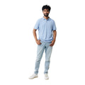 Sky Blue - Side - Iqoniq Mens Yosemite Pique Polo Shirt
