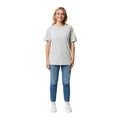 Heather Grey - Side - Iqoniq Unisex Adult Kakadu Recycled Cotton Relaxed Fit T-Shirt