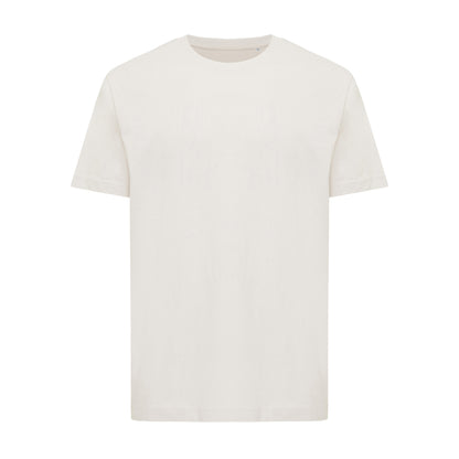 Ivory White - Front - Iqoniq Unisex Adult Kakadu Recycled Cotton Relaxed Fit T-Shirt