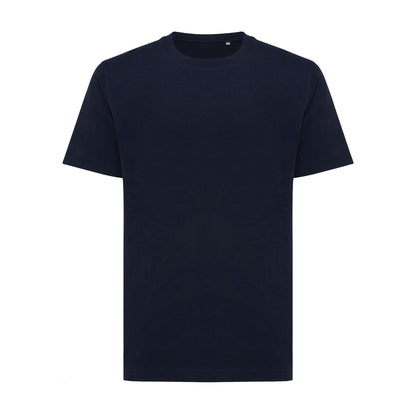 Navy - Front - Iqoniq Unisex Adult Kakadu Recycled Cotton Relaxed Fit T-Shirt