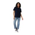 Navy - Side - Iqoniq Unisex Adult Kakadu Recycled Cotton Relaxed Fit T-Shirt