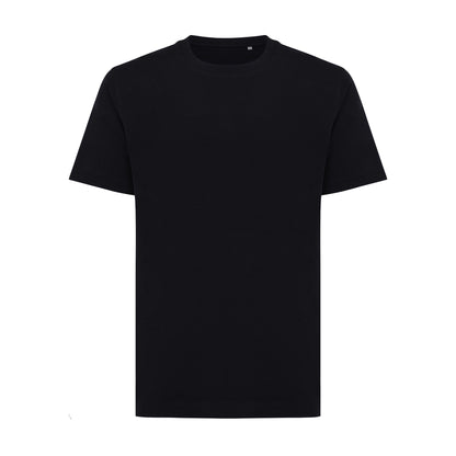 Black - Front - Iqoniq Unisex Adult Kakadu Recycled Cotton Relaxed Fit T-Shirt