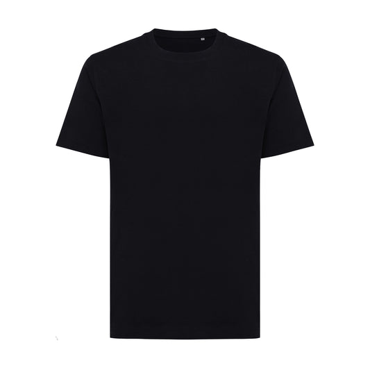 Black - Front - Iqoniq Unisex Adult Kakadu Recycled Cotton Relaxed Fit T-Shirt