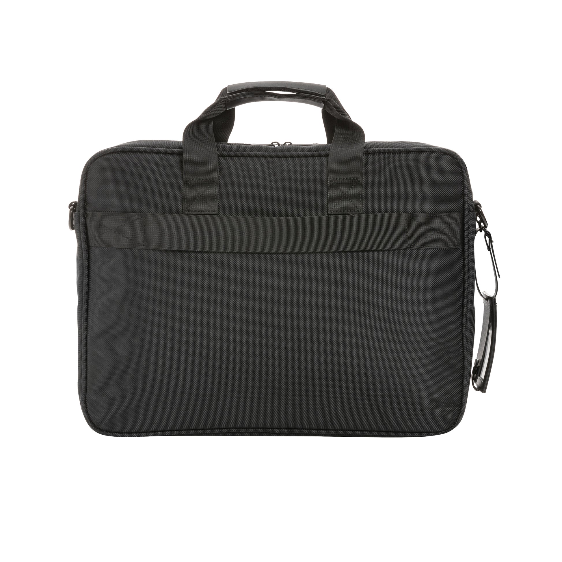 Black - Back - Swiss Peak Voyager RPET Aware Laptop Bag