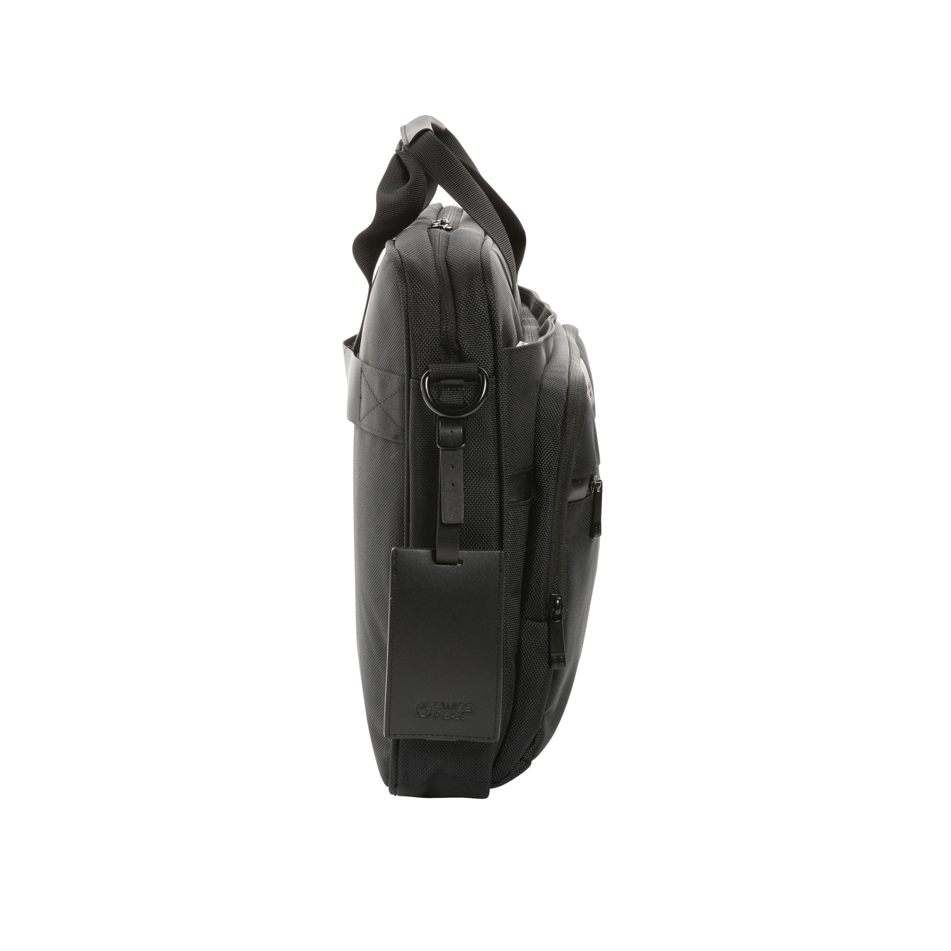 Black - Lifestyle - Swiss Peak Voyager RPET Aware Laptop Bag