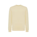 Cream Yellow - Front - Iqoniq Unisex Adult Etosha Recycled Cotton Lightweight Sweatshirt