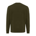 Khaki Green - Back - Iqoniq Unisex Adult Etosha Recycled Cotton Lightweight Sweatshirt