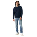 Navy - Side - Iqoniq Unisex Adult Etosha Recycled Cotton Lightweight Sweatshirt