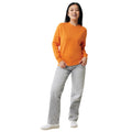 Orange - Side - Iqoniq Unisex Adult Etosha Recycled Cotton Lightweight Sweatshirt