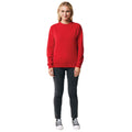 Red - Side - Iqoniq Unisex Adult Etosha Recycled Cotton Lightweight Sweatshirt