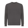 Anthracite - Front - Iqoniq Unisex Adult Etosha Recycled Cotton Lightweight Sweatshirt