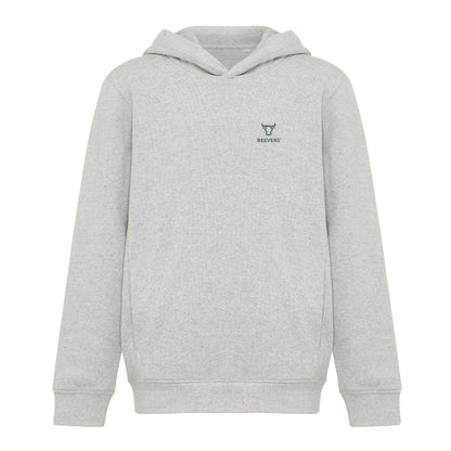 Light Heather Grey - Front - Iqoniq Childrens-Kids Yengo Recycled Cotton Side Pocket Hoodie