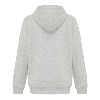 Light Heather Grey - Back - Iqoniq Childrens-Kids Yengo Recycled Cotton Side Pocket Hoodie