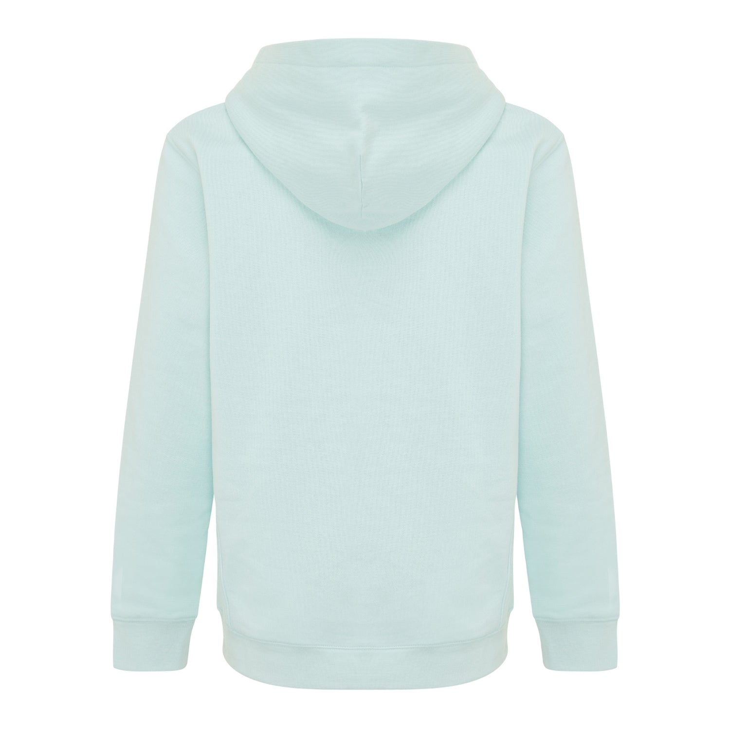Crushed Mint - Back - Iqoniq Childrens-Kids Yengo Recycled Cotton Side Pocket Hoodie