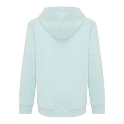 Crushed Mint - Back - Iqoniq Childrens-Kids Yengo Recycled Cotton Side Pocket Hoodie