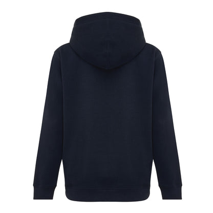 Navy - Back - Iqoniq Childrens-Kids Yengo Recycled Cotton Side Pocket Hoodie