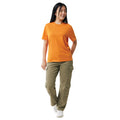 Orange - Side - Iqoniq Unisex Adult Sierra Recycled Cotton Lightweight T-Shirt