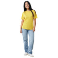 Yellow - Side - Iqoniq Unisex Adult Sierra Recycled Cotton Lightweight T-Shirt