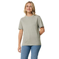 Light Heather Green - Close up - Iqoniq Unisex Adult Sierra Recycled Cotton Lightweight T-Shirt
