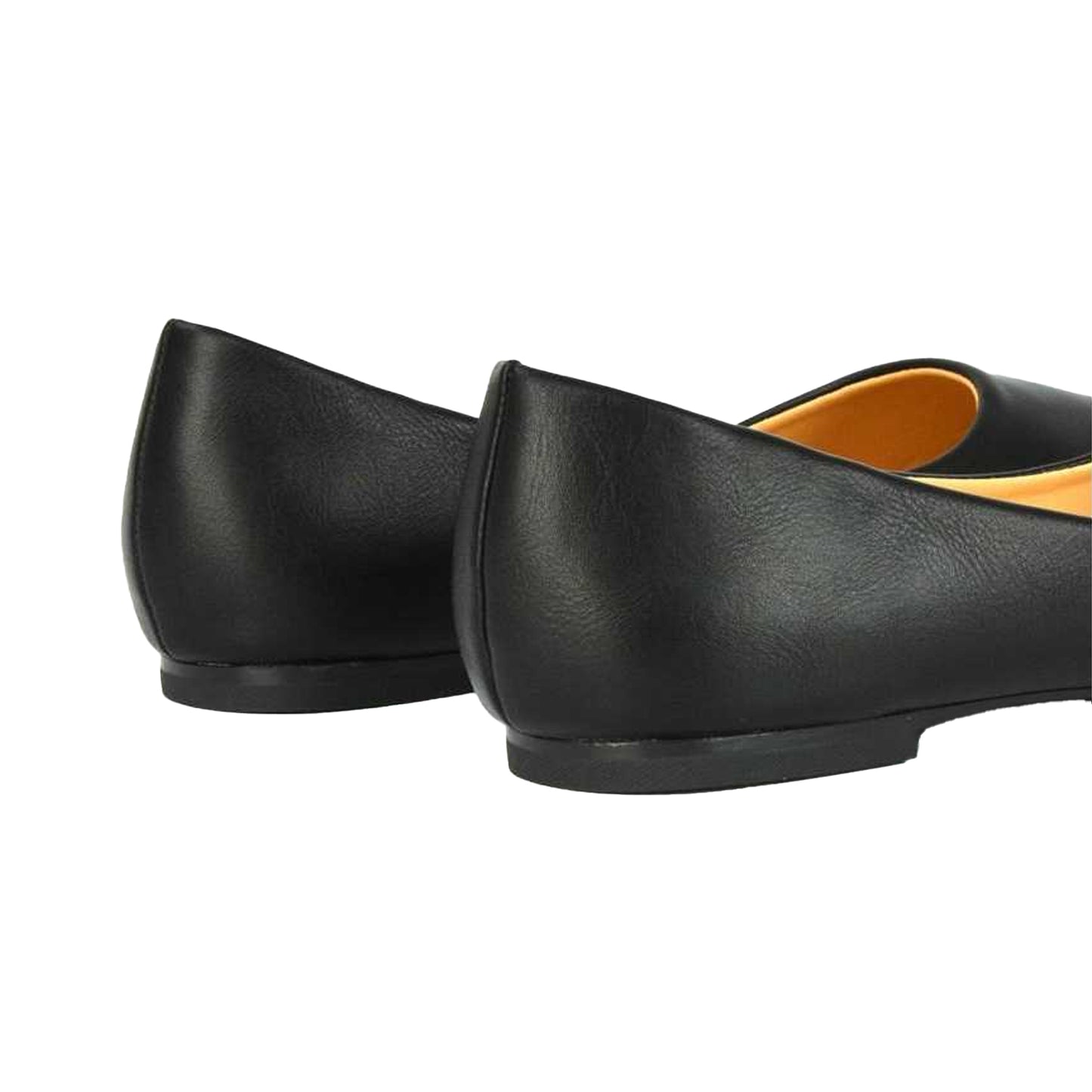 Black - Back - XY London Womens-Ladies Maleficent Slip-on Ballerina Flats