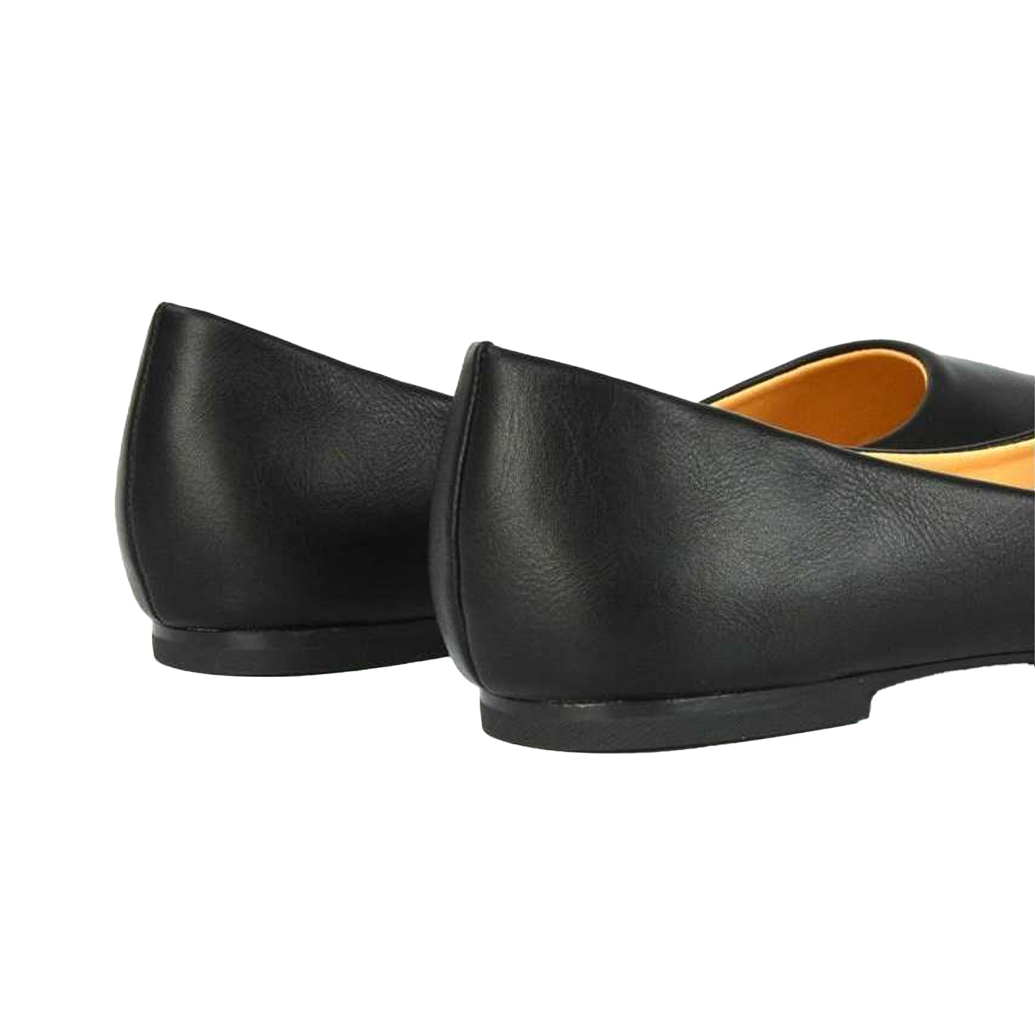 Black - Back - XY London Womens-Ladies Maleficent Slip-on Ballerina Flats