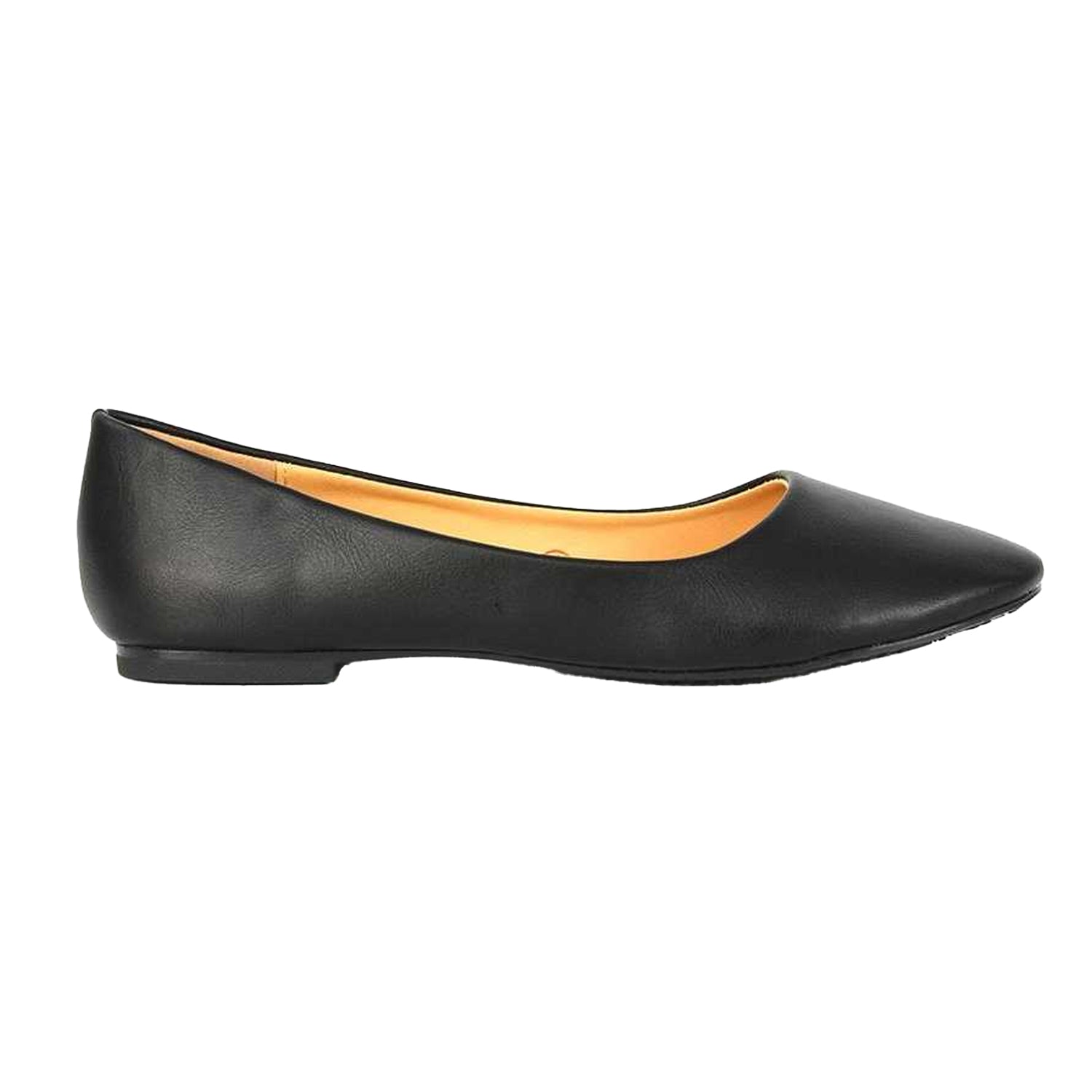 Black - Side - XY London Womens-Ladies Maleficent Slip-on Ballerina Flats