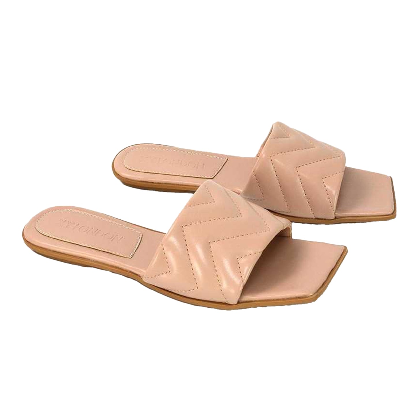 Nude - Lifestyle - XY London Womens-Ladies Cherry Quilted Sandals