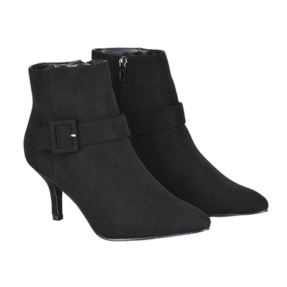 Jet Black - Lifestyle - XY London Womens-Ladies Lara Pointed Stiletto Heel Ankle Boots