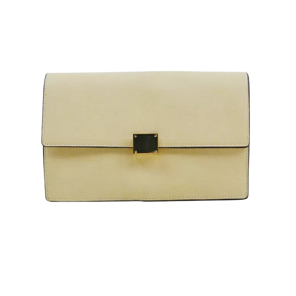 Nude - Front - XY London Womens-Ladies Jordan Clutch Bag