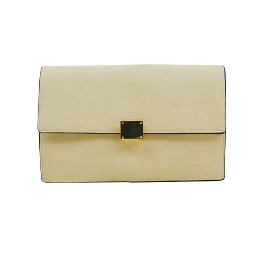 Nude - Front - XY London Womens-Ladies Jordan Clutch Bag