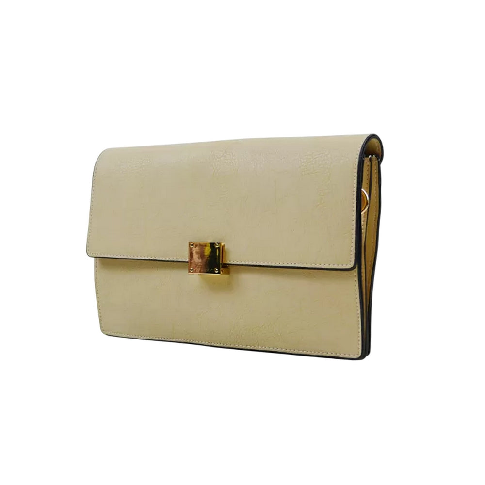 Nude - Back - XY London Womens-Ladies Jordan Clutch Bag