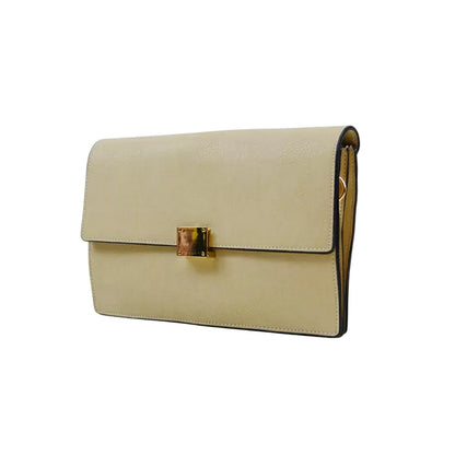 Nude - Back - XY London Womens-Ladies Jordan Clutch Bag