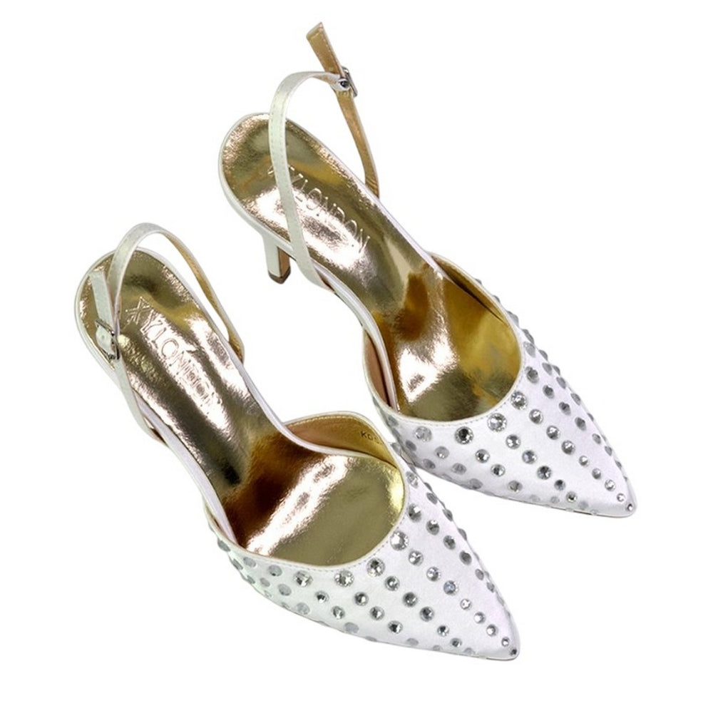 Ivory - Lifestyle - XY London Womens-Ladies Shelly Pointed Bridal High Heels