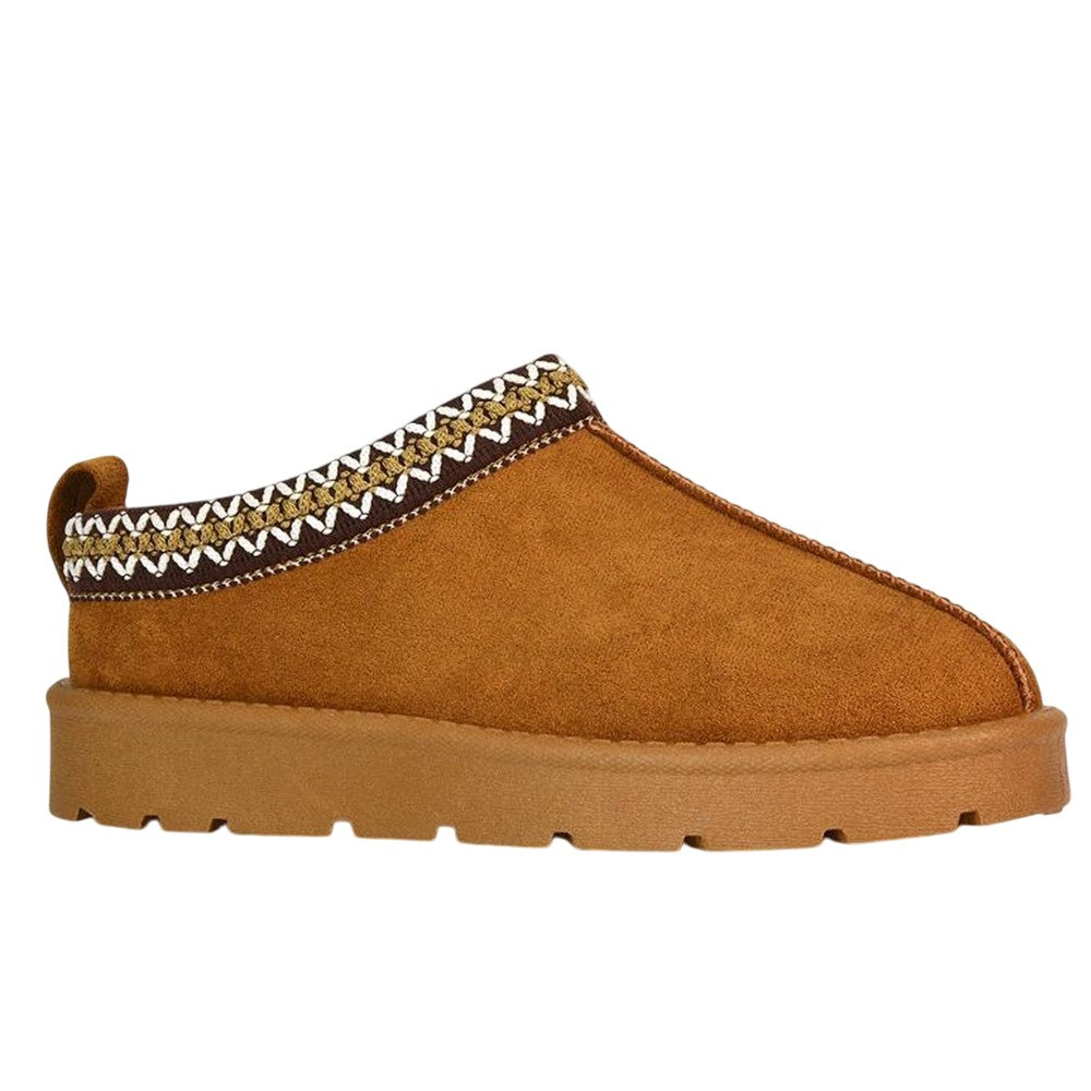 Tan - Lifestyle - XY London Womens-Ladies Vicky Aztec Flat Boots