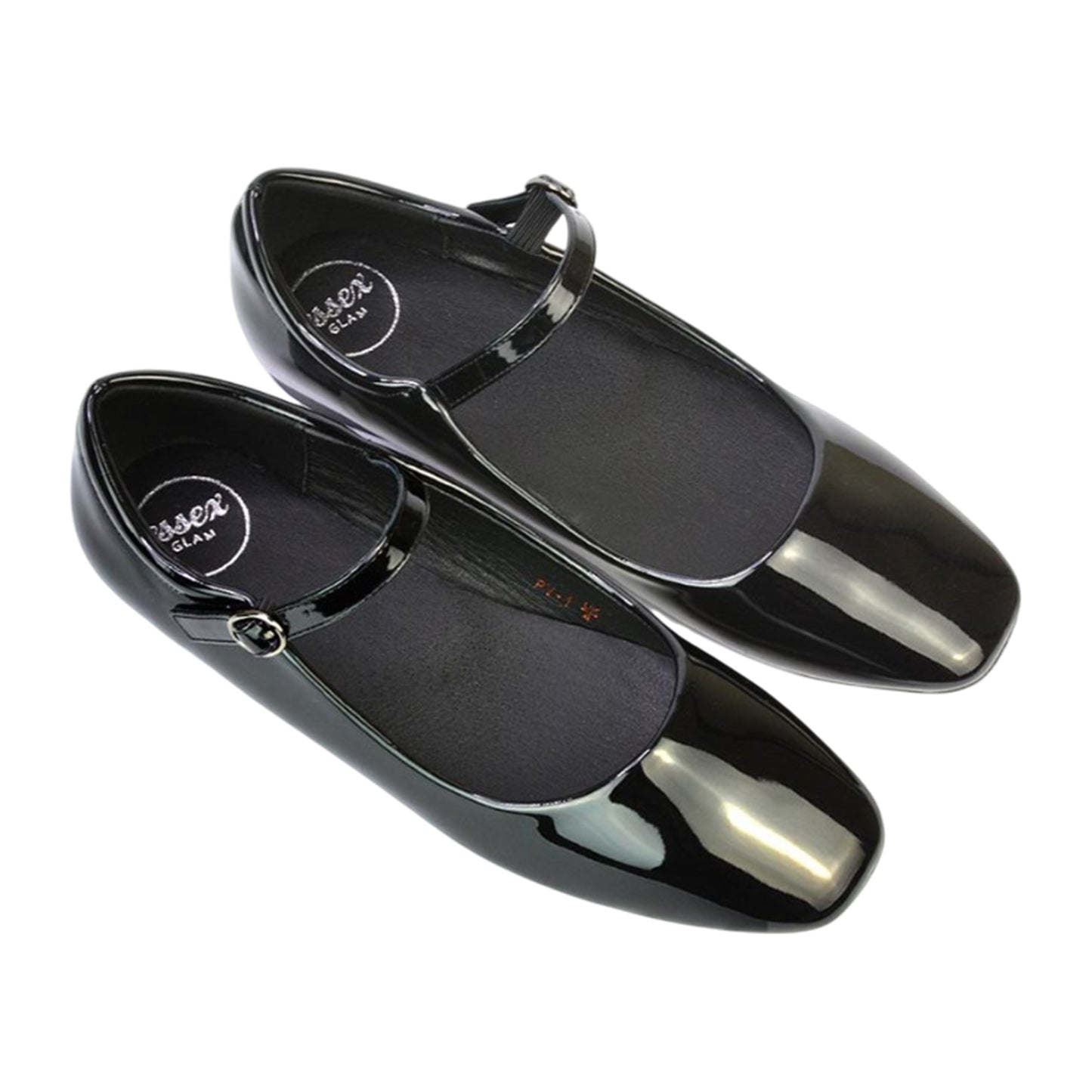 True Black - Pack Shot - XY London Womens-Ladies Allegra Mary Janes