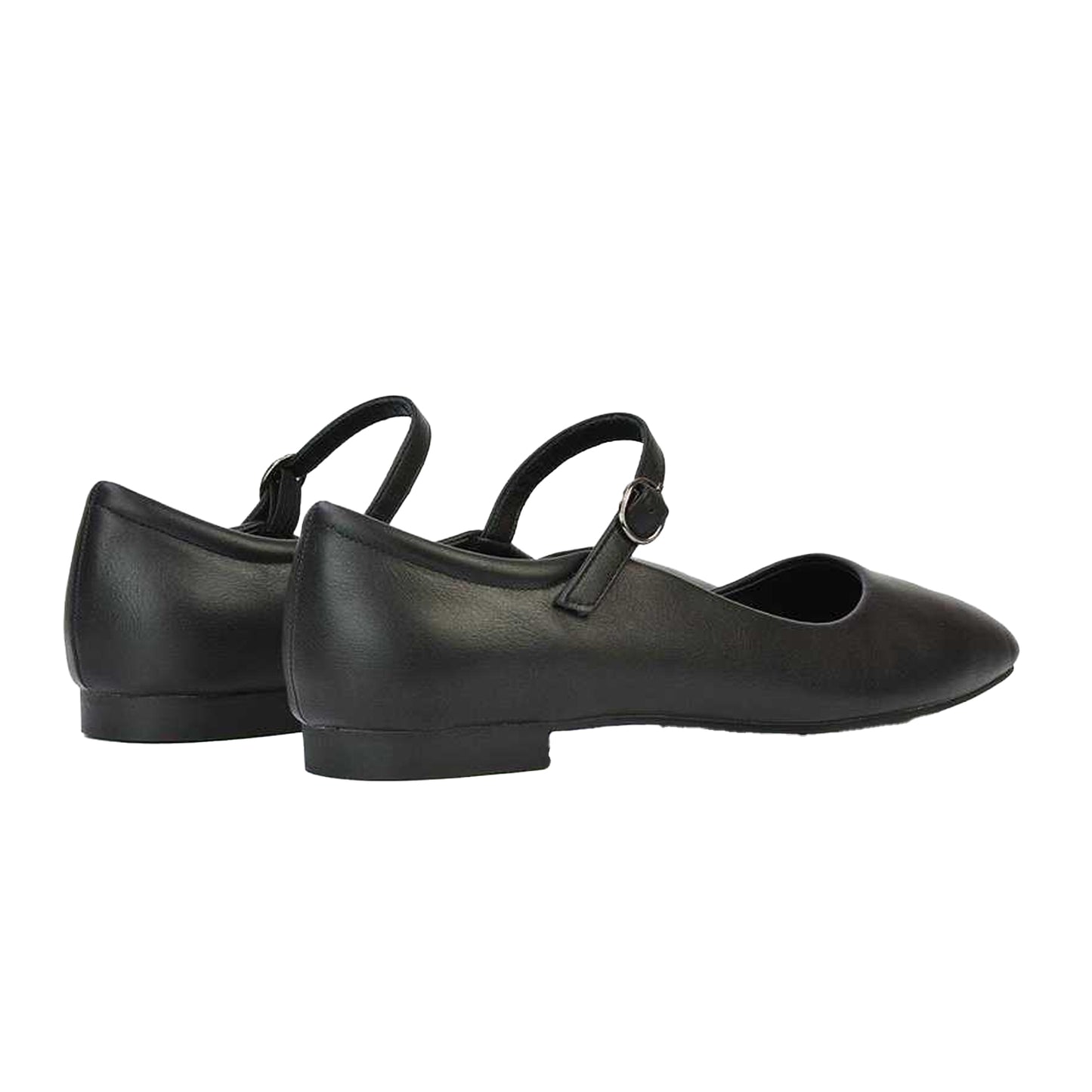 Black - Back - XY London Womens-Ladies Allegra Square Toe Mary Janes