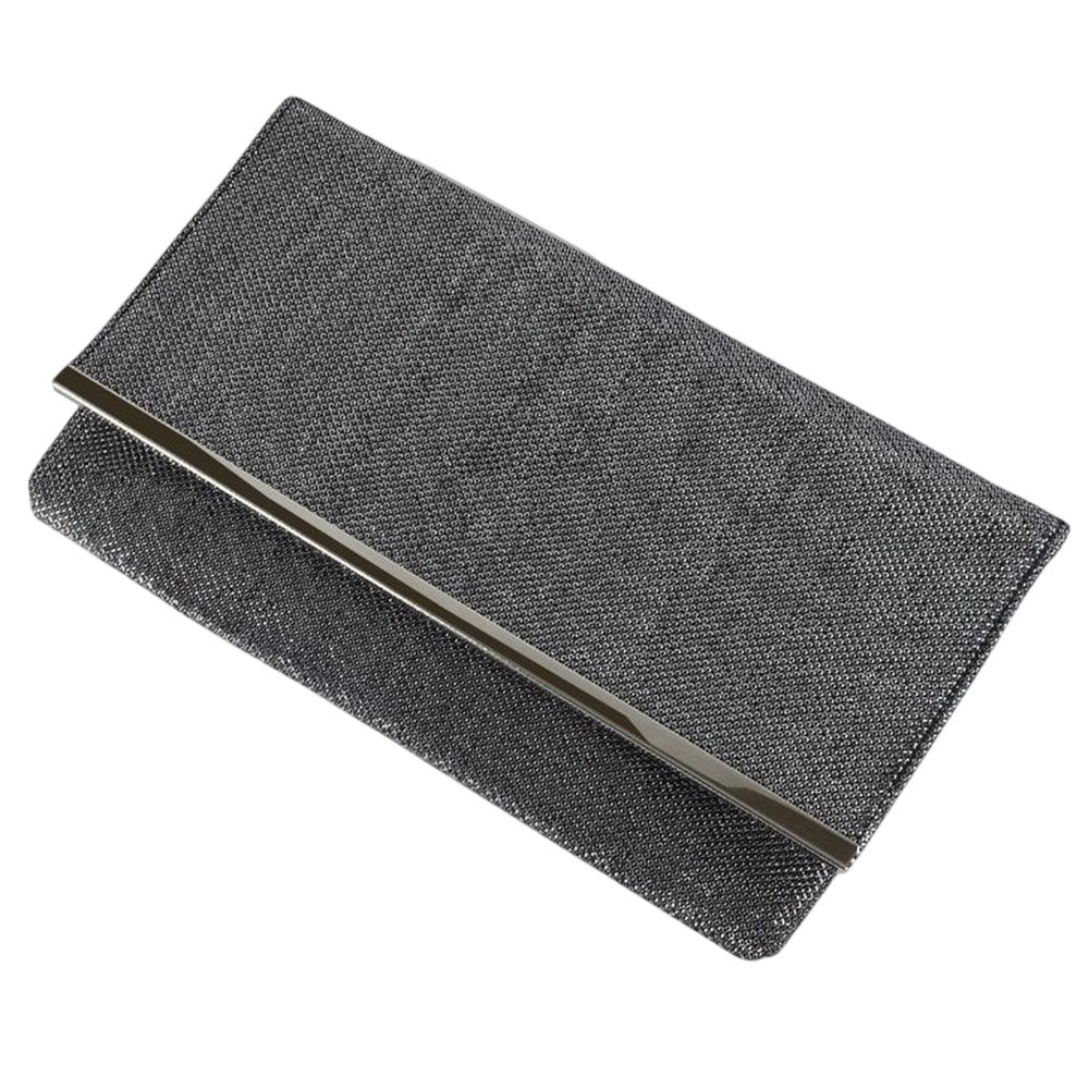 Black - Side - XY London Alicia Trim Detail Clutch