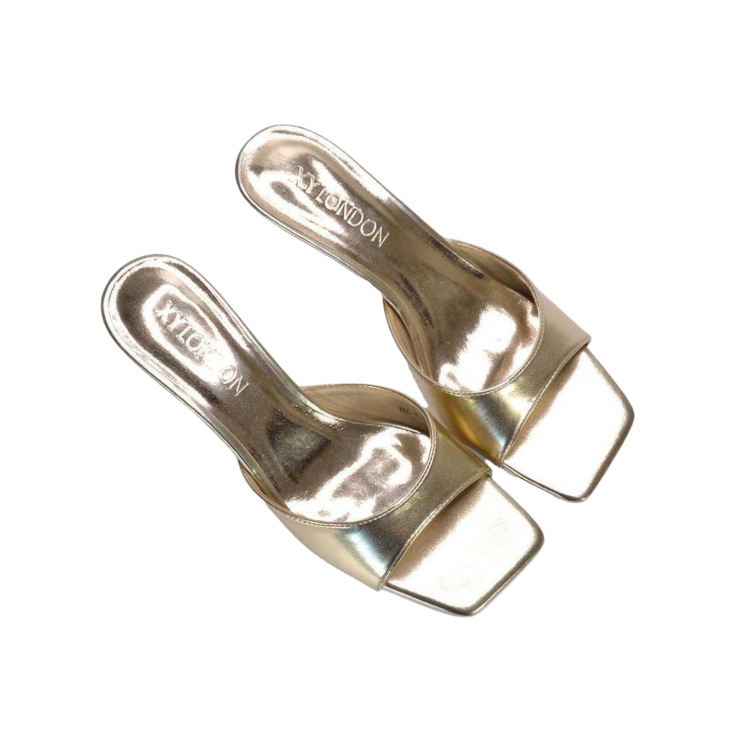 Metallic Gold - Lifestyle - XY London Womens-Ladies Katherine Metallic Mules