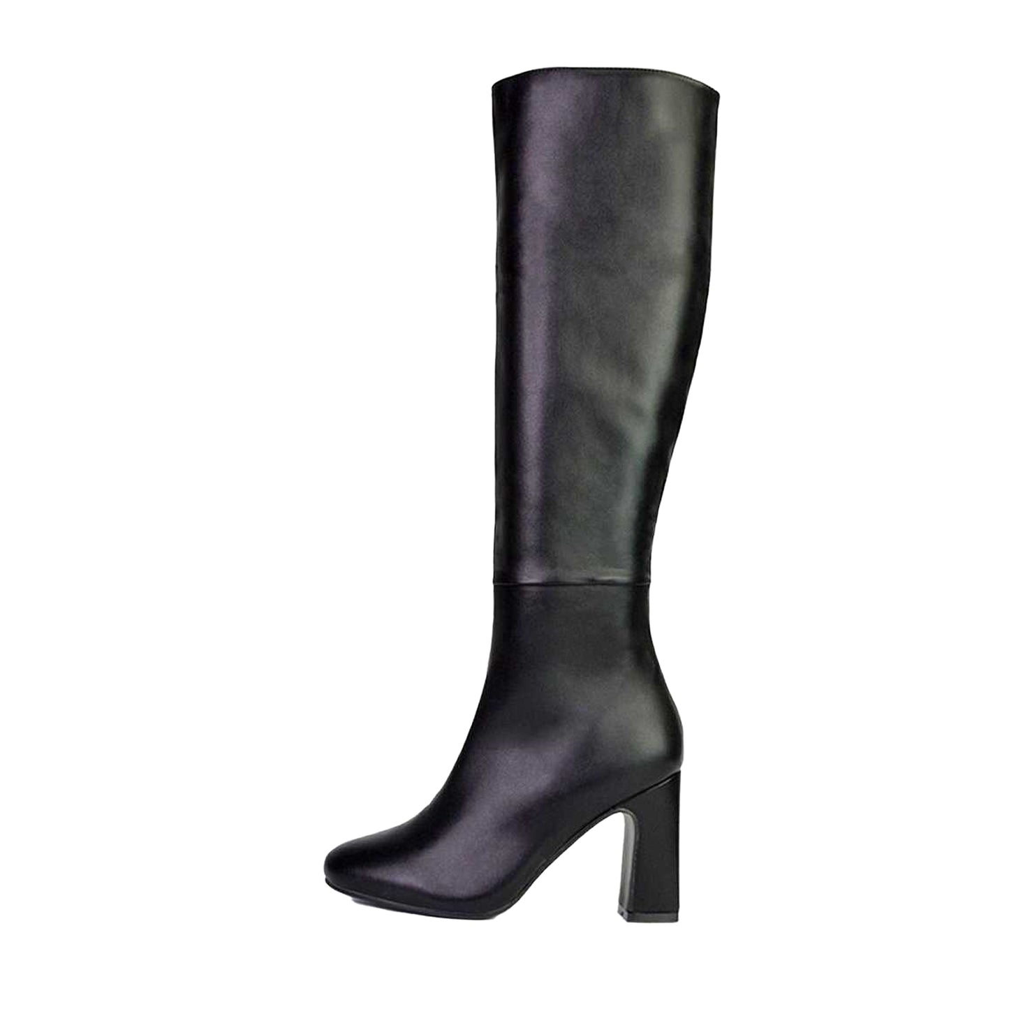 Black - Side - XY London Womens-Ladies Lillia Knee-High Boots