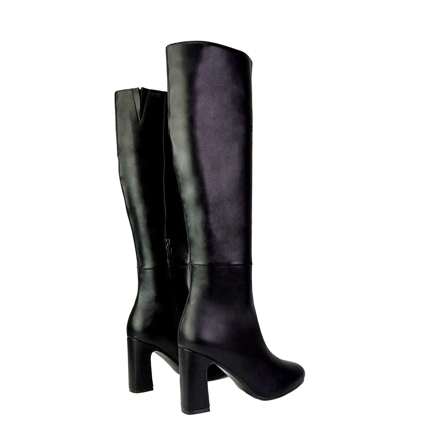 Black - Back - XY London Womens-Ladies Lillia Knee-High Boots
