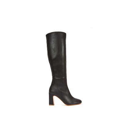 Dark Brown - Front - XY London Womens-Ladies Lillia Knee-High Boots